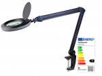 Lauamagnifier LED-valgustusega NEWBRAND 5dpt (&times;2.25) &Oslash;120mm 60LED 8W 230V must