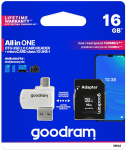 Goodram MicroSDHC 16GB All in one class 10 UHS I + Card reader