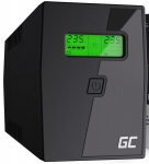 Continuous power supply Green Cell Powerproof LCD UPS 850VA 480W 2x Schuko