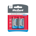 Patareid, akud, toiteplokid ja adapterid // AA, AAA ja muud suurused patareid, laadijad &ndash; saadaval tellimiseks // Baterie alkaliczne REBEL EXTREME LR14 2szt/bl.