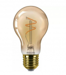 PHILIPS LED A60 25W 1800K E27 dzintarota stikla spuldze dimmējamaRETRO vintage 8721103049018 929004584301