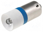 LED lamp | blue | BA9S | 230VAC