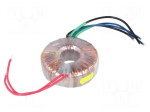 Transformer: toroidal | 100VA | 230VAC | 22V | 22V | 2.27A | 2.27A | 1.1kg