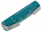 Re-battery: Ni-MH | AAA,R3 | 1.2V | 700mAh | soldering lugs | &Oslash;10x44mm