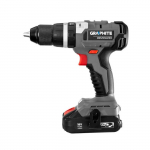 GRAPHITE 58G020 brushless cordless drill with 18V 2Ah lithium-ion battery included, 13 mm
