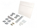 Enclosure: for modular components | IP40 | plaster embedded | white