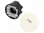 Enclosure: junction box | &Oslash;: 71mm | plaster embedded | IP20 | black