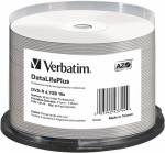 Blank DVD-R AZO Verbatim 4.7GB 16x Wide Printable non ID,50 Pack Spindle