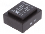 Transformer: encapsulated | 0.7VA | 230VAC | 9V | 9V | 39mA | 39mA | 44g
