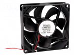 Fan: DC | axial | 24VDC | 92x92x25mm | 126.75m3/h | 47dBA | ball bearing