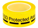 Tape: warning | L: 66m | W: 50mm | Thk: 0.057mm | PVC | black,yellow | 70&deg;C