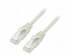 Patch cord | U/UTP | Cat 5 | RJ45 plug,both sides | stranded | Cu | 2m
