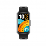 Fitness bracelet Huawei  Band 11 Pro Matte Black Aluminum Alloy Case with Black Fluoroelastomer Strap (Candy-B49F)