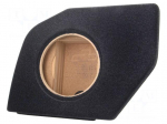Car loudspeaker enclosure | MDF | black melange | textil | 15l | 250mm