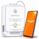 Qoltec 52651 Natural Gas Leak Sensor | CH4 detector | NG | Tuya | Wi-Fi | 85dB alarm | LED