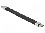 Cable | USB C plug,both sides | 0.13m | black | 10Gbps | 5A