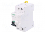 RCBO breaker | Inom: 10A | Ires: 30mA | Max surge current: 250A | IP20