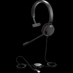 JABRA Evolve 20 SE, Mono UC, USB C/A adapter, Leather