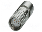 Connector: M23 | plug | PIN: 9(8+1) | soldering | straight | M23 PRO