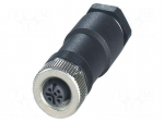 Connector: M12 | plug | PIN: 4 | 250V | straight | IP67 | screw terminal