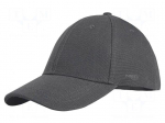 Baseball cap | grey | cotton | Size: one size