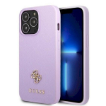 Guess GUHCP13LPS4MU Hardcase Saffiano 4G Small Metal Logo for iPhone 13 Pro / 13 6,1" / purple