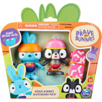 Spin Master Brave Bunnies - Treasure hunt with Boo rabbit and tiger, toy figure (with 2 action figures and 1 treasure chest as accessories, toys for children from 3 years, basic figure set)