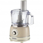 Ariete Vintage Beige Multifunctional Food Processor, beige, 1000 watts, 1.2 liters
