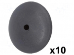 Wheel guard clip | 10pcs | Renault | OEM: 7703077225 | L: 25mm | black