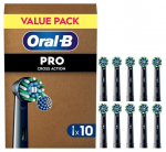 Oral-B Pro Cross Action x10 Toothbrush heads, Black