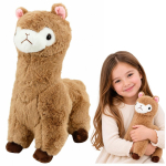 M&auml;nguala | PC | Konsoolid | Tarvikud // M&auml;nguasjad ja m&auml;ngud lastele // Pluszowa Alpaka Lama Maskotka Przytulanka Miękkie Futerko Beżowa 28 cm