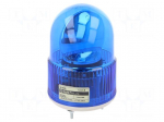 Signaller: lighting | rotating light | blue | Series: S100 | 24VDC