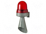 Signaller: lighting-sound | 24VDC | horn,continuous light | LED | red