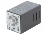 Timer | 0,1s&divide;180h | DPDT | 250VAC/5A,30VDC/5A | 100&divide;240VAC | socket