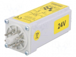 Timer | 0,25s&divide;12min | DPDT | 24VDC/8A,250VAC/8A | 24VAC | 24VDC | socket