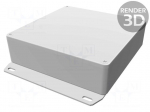 Enclosure: multipurpose | X: 120mm | Y: 120mm | Z: 32mm | 1590 | aluminium
