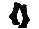 Work socks | Size: 43-46 | black-grey | thick,furlined