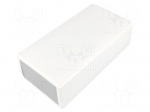 Enclosure: with panel | X: 100mm | Y: 190mm | Z: 60mm | ABS | light grey