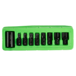1/2" TORX t&auml;hekujuliste otsikute komplekt koos 1/2" otsikukinnitusega 9 tk DS1200