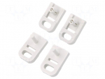 Set of wall holders | polyamide | Pcs: 4