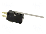Microswitch SNAP ACTION | 15A/250VAC | 0.6A/125VDC | with lever
