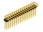 Connector: pin strips | pin header | male | PIN: 32 | THT | 3A | 100V | 2mm