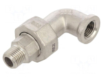 Splice terminal: 90&deg; elbow | double connector,male-female,flat