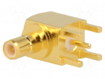 Socket | SMB | male | angled 90&deg; | 50&Omega; | THT | teflon | gold-plated
