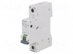 Circuit breaker | 230VAC | Inom: 10A | Poles: 1 | DIN | Charact: C | 6kA