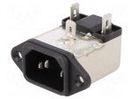 Connector: AC supply | socket | male | 3A | 250VAC | IEC 60320 | -25&divide;85&deg;C
