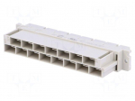 Plug | DIN 41612 | type H | female | PIN: 15 | 6.3mm connectors | 15A