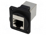 Coupler | FT | Cat: 6 | shielded | Layout: 8p8c | RJ45 socket,both sides