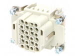 Connector: rectangular | female | Han DD HMC | PIN: 24 | size 6B | 250V