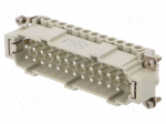 Connector: HDC | male | CNE | PIN: 24 | 24+PE | size 104.27 | 16A | 500V